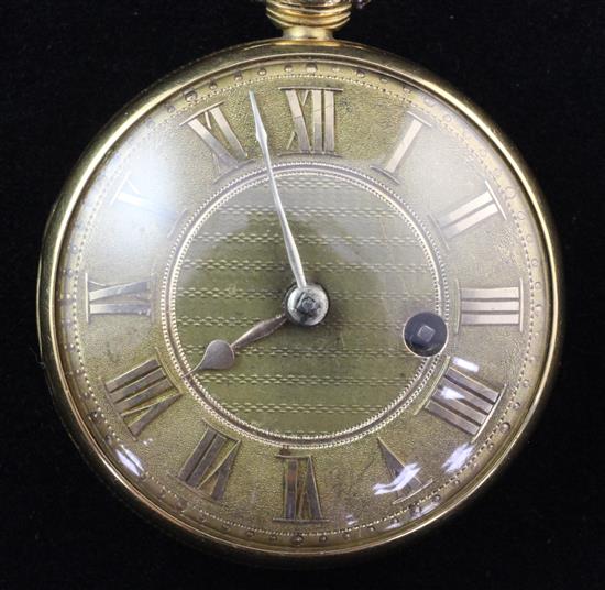 A George III gold keywind pocket watch by Jos. Cording, Holburn, London,